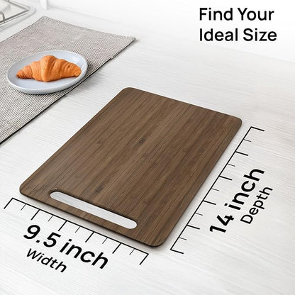 Ibyx Elegant Appliance Slider - Sliding Tray for Coffee Maker & Heavy Kitchen Appliances, Easy Slide, Made of Premium Bamboo, Space-Saving Kitchen Organizer, 40 lb Capacity, Brown - 9.5 x 14 Inch