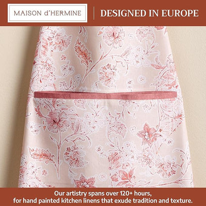 Maison d' Hermine 100% Cotton Apron for women with Pocket Kitchen Chef Apron for Men Cooking Spring Summer