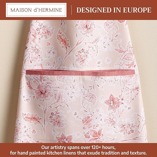 Maison d' Hermine 100% Cotton Apron for women with Pocket Kitchen Chef Apron for Men Cooking Spring Summer