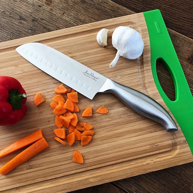 Jean-Patrique Japanese Knife, 7 Inches - Stainless Steel Professional Chef Knife with an Ergonomic Handle for Fish, Sushi, Meat, Vegetables