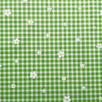 42-8" Precut Quilt Cotton Fabric Squares for Quilting Clearance Sewing DIY Project Floral Fabric Squares (Green Pink)
