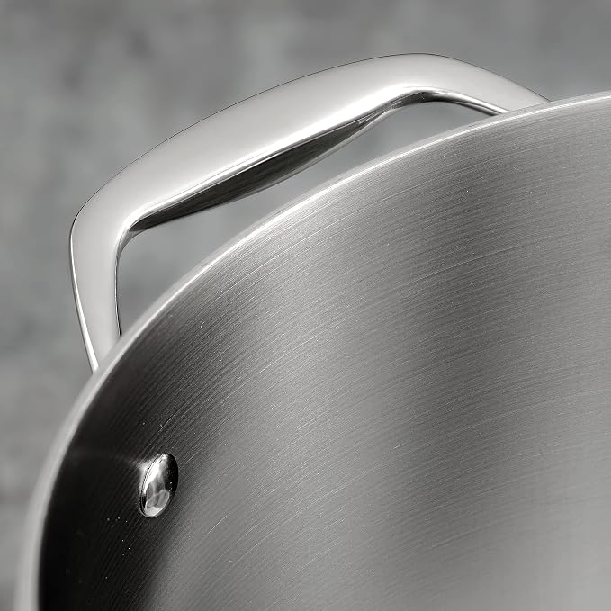 Tramontina Signature Tri-Ply Clad Stainless Steel 4-Quart Sauce Pan with Lid, Induction-Ready, Dishwasher-Safe, NSF-Certified, Made in Brazil