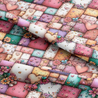 100% Cotton Fabric by the Yard – Turkish Quality Quilting & Sewing Fabric, 1 Yard x 1.69 Yards Wide, Patchwork Cotton for Crafts