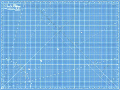 Elan Cutting Mat A2 Blue, Self Healing Cutting Mat 18x24 Inch, 5-Ply Craft Board Blue, Hobby Board for Crafts 18x24 Inch