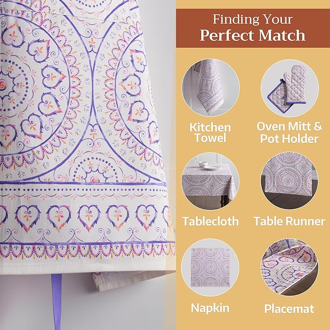 Maison d' Hermine 100% Cotton Apron for women with Pocket Kitchen Chef Apron for Men Cooking Spring Summer