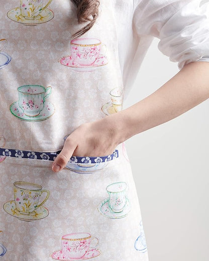 Maison d' Hermine 100% Cotton Apron for women with Pocket Kitchen Chef Apron for Men Cooking Spring Summer