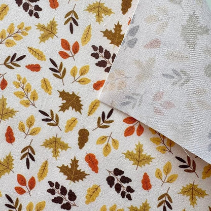 Autumn Harmony Patchwork Cotton Fabric Set – 60 Pre-Cut Squares, 20×20 cm (8×8 inch), 100% Cotton, Eco Digital Print, Made in Türkiye