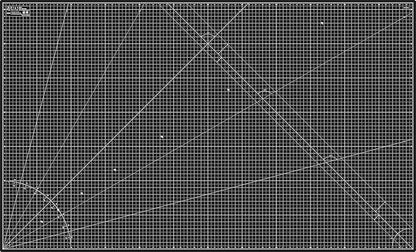 Elan Cutting Mat 36x60 Black & Taupe, Extra Large Self Healing Cutting Mat 36 x 60 Inch, 5-Ply Craft Board Black, Hobby Board for Sewing and Quilting