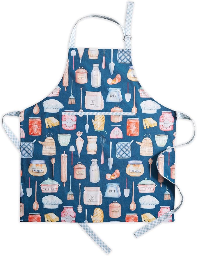 Maison d' Hermine 100% Cotton Apron for women with Pocket Kitchen Chef Apron for Men Cooking Spring Summer