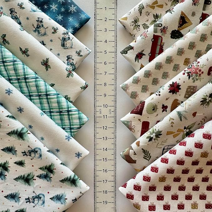 Cozy Patchwork Cotton Fabric Bundle – 60 Pre-Cut Squares (8×8 inch), 100% Cotton 140 GSM, Made in Turkey