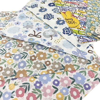 Sunflower Geometric Floral Layer Cake Fabric,10x10 Inch Pre-Cut Cotton Square Quilting Supplies Clearance for Sewing & DIY Crafts (42Pcs)
