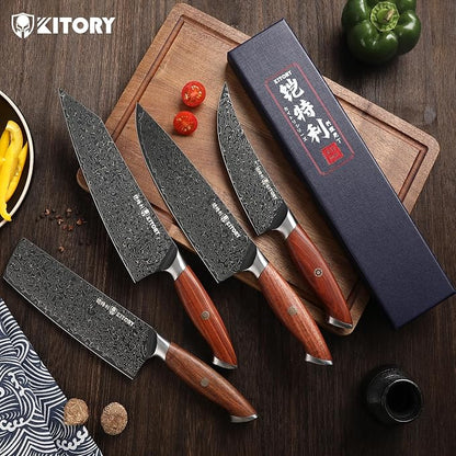 Viking Boning Knife, Pro kitchen deboning slicer, viking fish cutter,10Cr15CoMoV steel cutting core, Red sandalwood full-tang Handle, gift box included