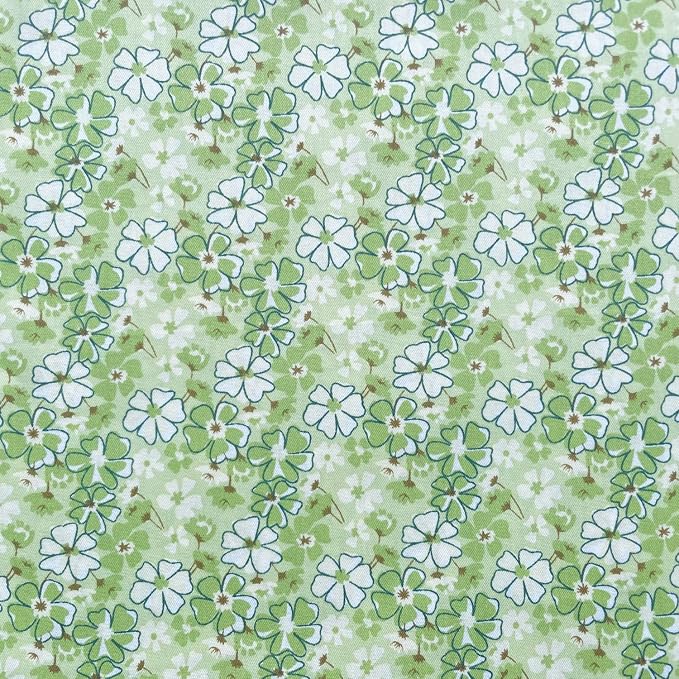 42-8" Precut Quilt Cotton Fabric Squares for Quilting Clearance Sewing DIY Project Floral Fabric Squares (Green Pink)