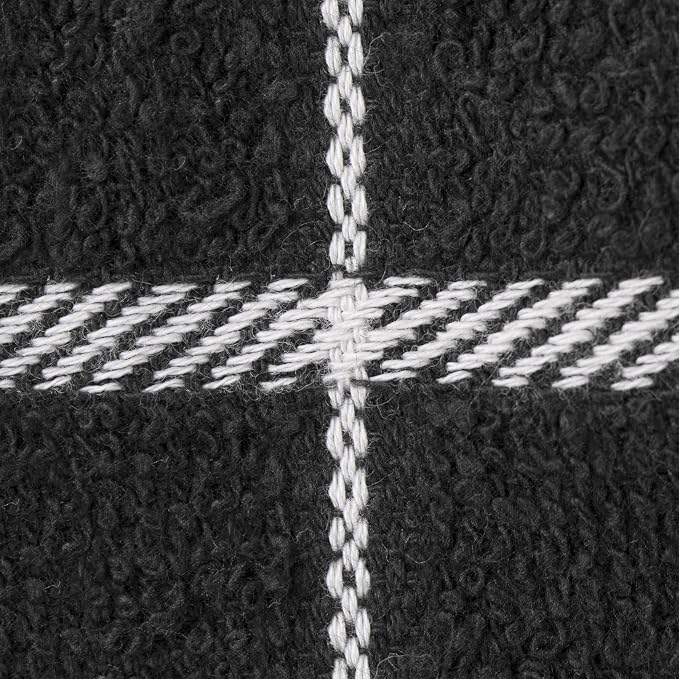 Ritz Premium 100% Cotton Terry Check Kitchen Dish Cloths - Highly Absorbent, Super Soft, Long-Lasting, 12"x12", 6-Pack, Black