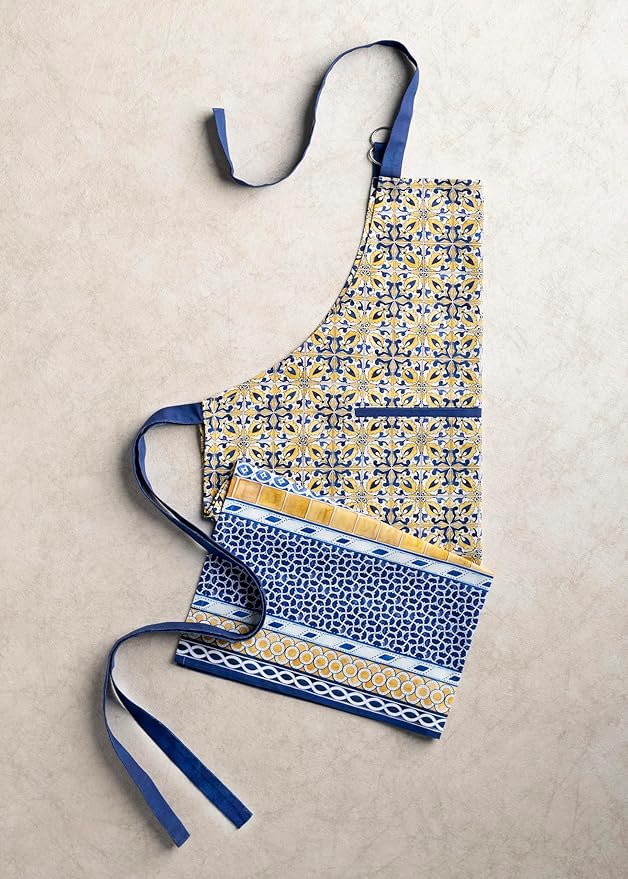 Maison d' Hermine 100% Cotton Apron for women with Pocket Kitchen Chef Apron for Men Cooking Spring Summer