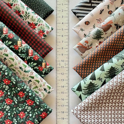 Cozy Patchwork Cotton Fabric Bundle – 60 Pre-Cut Squares (8×8 inch), 100% Cotton 140 GSM, Made in Turkey
