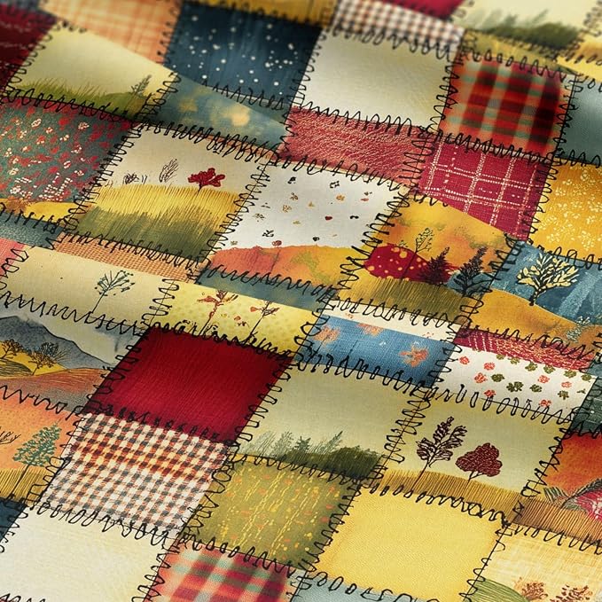 100% Cotton Fabric by the Yard – Turkish Quality Quilting & Sewing Fabric, 1 Yard x 1.69 Yards Wide, Patchwork Cotton for Crafts