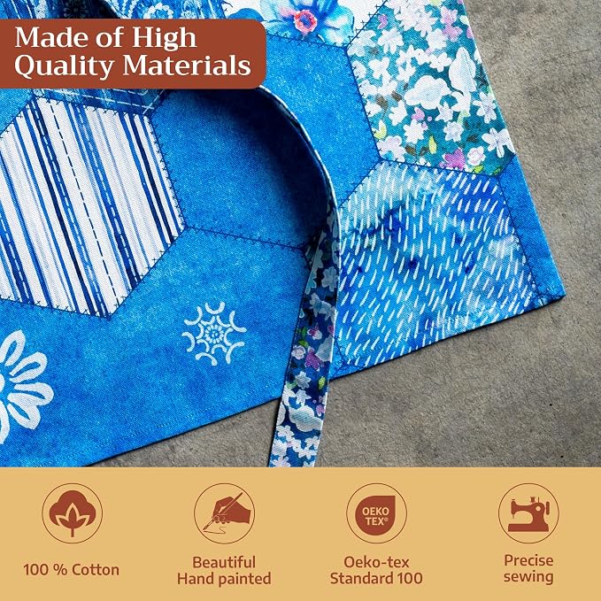 Maison d' Hermine 100% Cotton Apron for women with Pocket Kitchen Chef Apron for Men Cooking Spring Summer