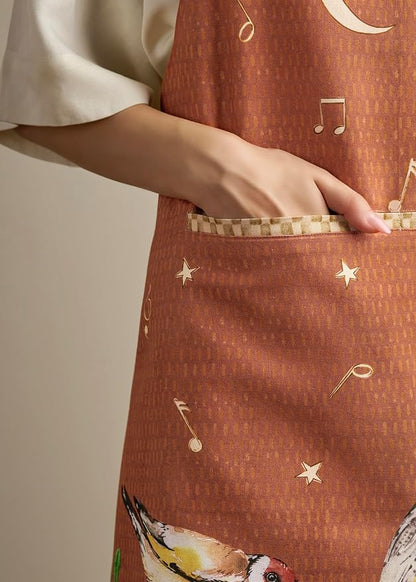 Maison d' Hermine 100% Cotton Apron for women with Pocket Kitchen Chef Apron for Men Cooking Spring Summer