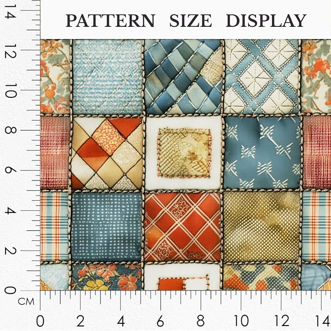 100% Cotton Fabric by the Yard – Turkish Quality Quilting & Sewing Fabric, 1 Yard x 1.69 Yards Wide, Patchwork Cotton for Crafts