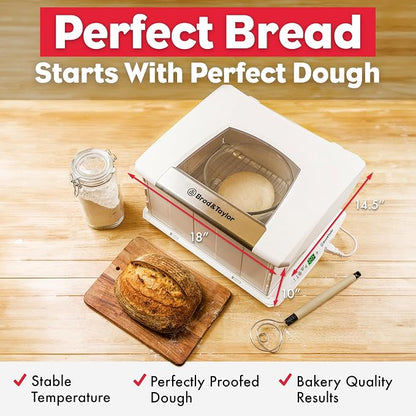 Brod & Taylor Folding Proofer & Slow Cooker (Proofer w/Accessory Shelf), White