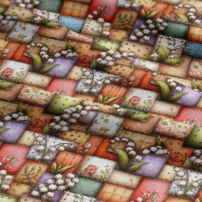 100% Cotton Fabric by the Yard – Turkish Quality Quilting & Sewing Fabric, 1 Yard x 1.69 Yards Wide, Patchwork Cotton for Crafts