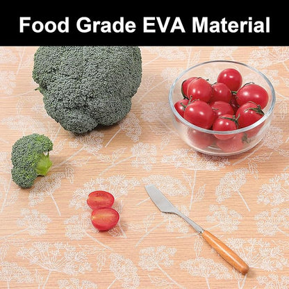 Cooyes Drawer Liner Shelf Liners for Kitchen Cabinets Refrigerator Liners Waterproof & Oil-Proof Kitchen Cupboard Liner Drawer Mats EVA Material Non Adhesive Fridge Liner for Shelves