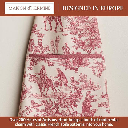 Maison d' Hermine 100% Cotton Apron for women with Pocket Kitchen Chef Apron for Men Cooking Spring Summer