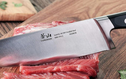Cangshan TV2 Series 1020038 14C28N Swedish Steel Forged Chef Knife, 8-Inch