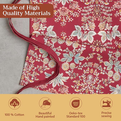 Maison d' Hermine 100% Cotton Apron for women with Pocket Kitchen Chef Apron for Men Cooking Spring Summer