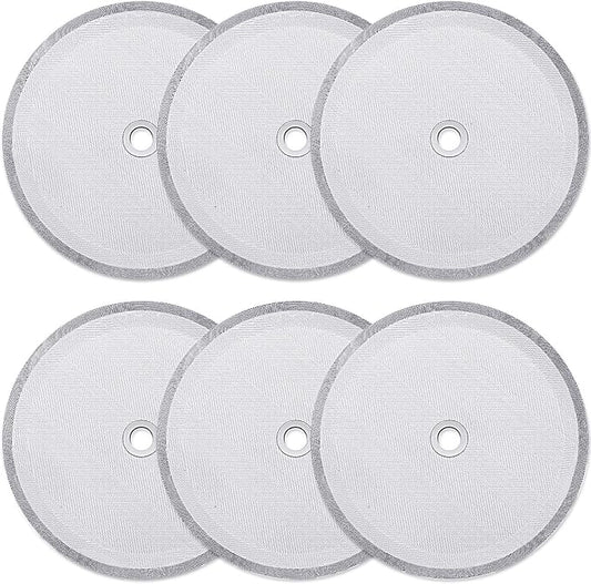Boao 6 Pieces French Press Replacement Filters Mesh Filters Replacement 4 Inch Stainless Steel Replacement Screen for 1000 Ml, 34 Oz, 8 Cup French Press Coffee Makers and Tea Machines