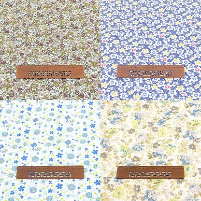 100% Cotton Craft Fabric -8 Pieces (20"x20"), Floral Cotton Fabric for Sewing, Bundle Squares Fabric, DIY Cloths Patchwork, Pre-Cut Quilting Fabric(Blue)