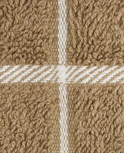 Ritz Terry Check Dish Cloth Set: Highly Absorbent & Super Soft - 100% Cotton, Durable Kitchen Cleaning Cloths for Wiping Tables and Counters, 6-Pack, Mocha