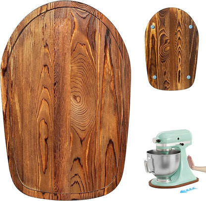 ENVTEK Mixer Slider Mat, Pine Wood Sliding Tray for KitchenAid 4.5 & 5 Qt Stand Mixers, Anti-Slip Moving Mat & Countertop Protector, Kitchen Accessories and Attachments for Artisan Series