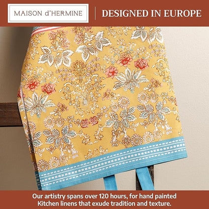 Maison d' Hermine 100% Cotton Apron for women with Pocket Kitchen Chef Apron for Men Cooking Spring Summer