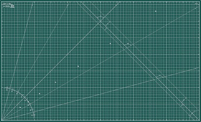 Elan Cutting Mat 36x60 Green, Extra Large Self Healing Cutting Mat 36 x 60 Inch, 5-Ply Craft Board Green, Hobby Board for Sewing and Quilting