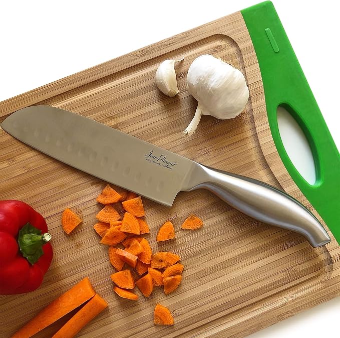 Jean-Patrique Japanese Knife, 7 Inches - Stainless Steel Professional Chef Knife with an Ergonomic Handle for Fish, Sushi, Meat, Vegetables