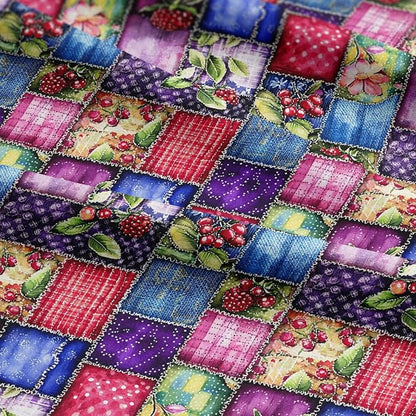 100% Cotton Fabric by the Yard – Turkish Quality Quilting & Sewing Fabric, 1 Yard x 1.69 Yards Wide, Patchwork Cotton for Crafts