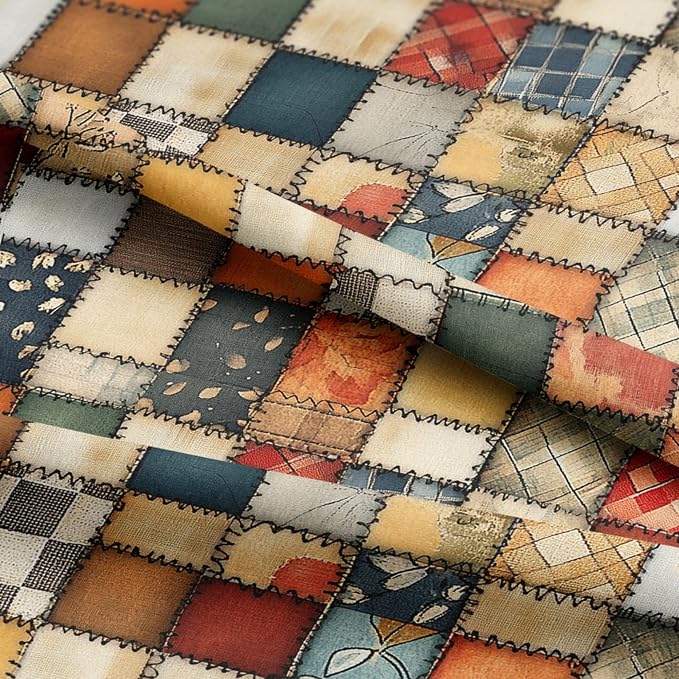 100% Cotton Fabric by the Yard – Turkish Quality Quilting & Sewing Fabric, 1 Yard x 1.69 Yards Wide, Patchwork Cotton for Crafts