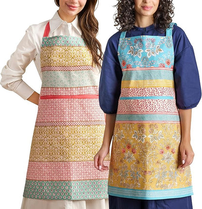 Maison d' Hermine 100% Cotton Apron for women with Pocket Kitchen Chef Apron for Men Cooking Spring Summer