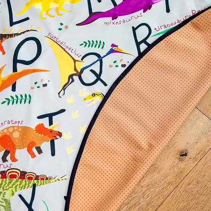 Splat Mat for Baby – Under High Chair Floor Mat Protects Wood, Vinyl and Carpet from Spills – Waterproof 4 Layer Baby Mat with Anti-Skid Backing Deters Bunching and Sliding (51” x 51”)