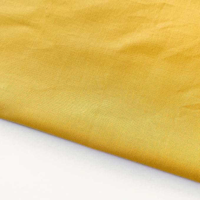 7 pcs 20" x 20" Cotton Fabric DIY Making Supplies Quilting Patchwork Fabric Fat Quarter Bundles DIY for Quilting Cotton Patchwork Cushions (Yellow Flower, 20" x 20")
