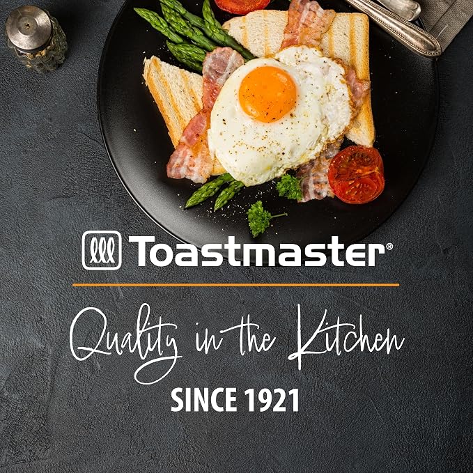 Toastmaster 4-Slice Toaster - Black with Stainless Steel - Multi-Function Toaster with Adjustable Browning Controls - For Sandwich Toasting, Breakfast Bread & More