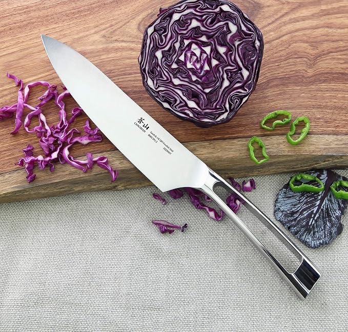 Cangshan TN1 Series 1020007 Swedish 14C28N Steel Forged Chef Knife, 8-Inch