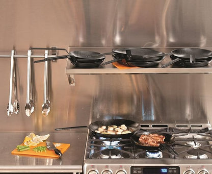 Lodge Pre-Seasoned Carbon Steel Skillet - Use in the Oven, on the Stove, on the Grill, or Over a Campfire - 15 Inch