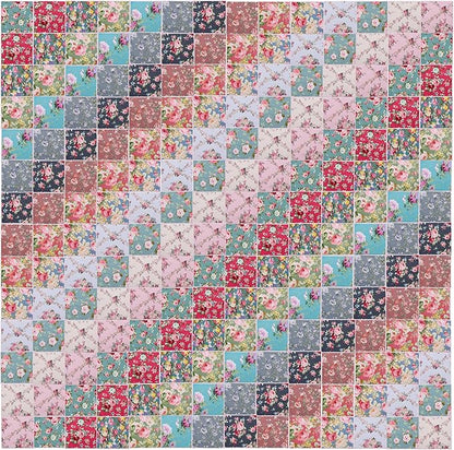 Nodsaw Layer Cake Fabric for Quilting 10 inch; Layer Cakes 10 inch Squares for Quilting; 42 10x10 inch Retro Floral Print Precut Cotton Fabric Squares Bundles for Sewing, Quilting, and DIY Crafts