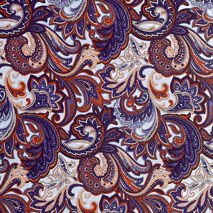 HANPATQUI 50PCS 8 x 8 inch 100% Cotton Fat Quarters Fabric for Sewing and Quilting Bundles Precut Fabric Square for DIY Craft Patchwork-Dark Paisley