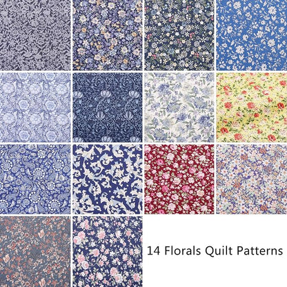 Nodsaw 42Pcs 10-inch Layer Cake Fabric, Vintage Floral Paisley Print 10x10 Cotton Fabric Squares, Layer Cakes 10 inch Squares for Quilting, Sewing, Home Décor, Bags, and Crafts