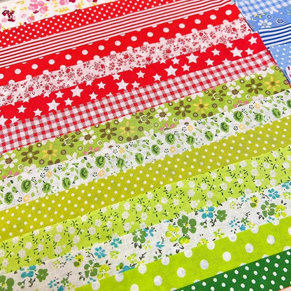 7Pcs 9.8" x 9.8"(25 * 25CM) Cotton Fabric DIY Making Supplies Quilting Patchwork Fabric Fat Quarter Bundles DIY for Quilting Cotton Patchwork Cushions (Pink/Purple, 9.8" x 9.8")