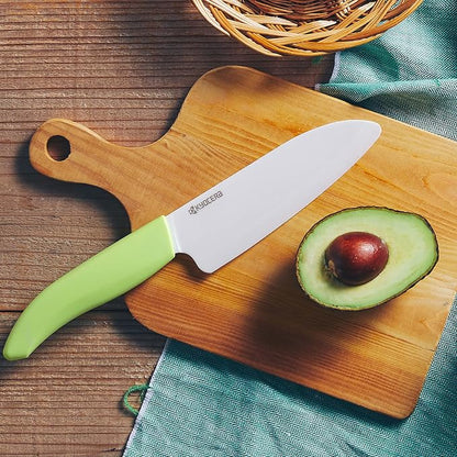 Kyocera 3Piece Advanced ceramic Revolution Series Knife Set, green